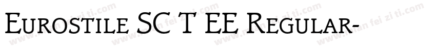 Eurostile SC T EE Regular字体转换
